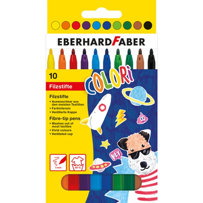 Eberhard Faber viltstift - Colori - 10 stuks - in kartonnen etui - EF-551110