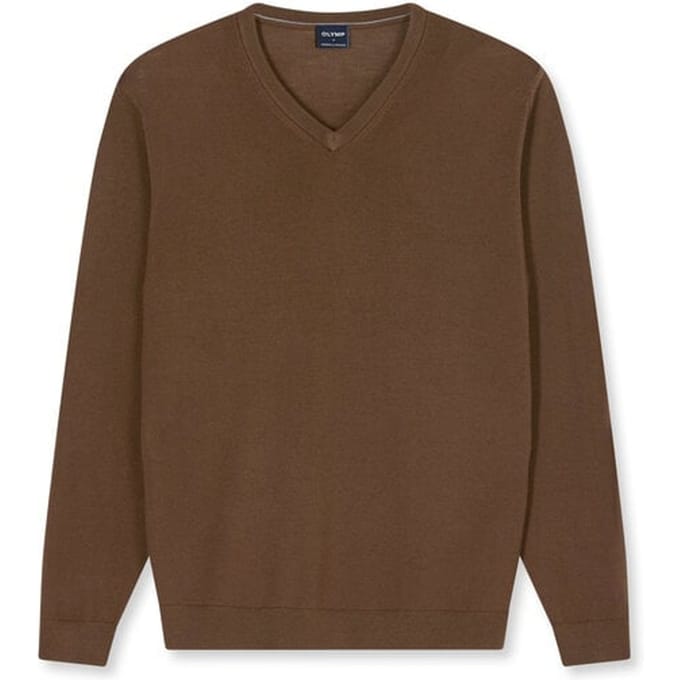 OLYMP Casual Breisel, Zwart-Bruin