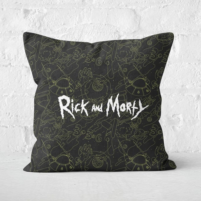 Rick And Morty Square Cushion - 50x50cm - Soft Touch