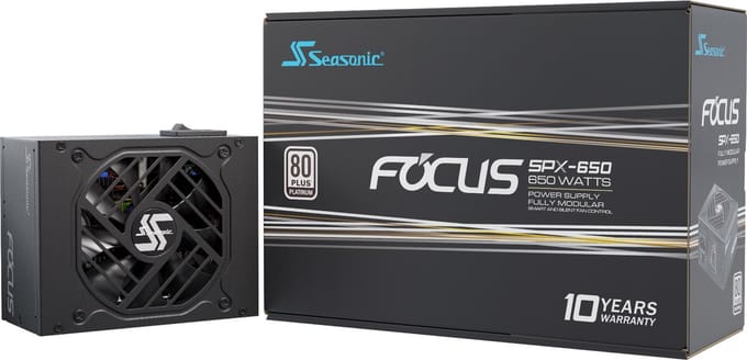 Seasonic FOCUS SPX 650 Voeding - 650 Watt - 92 mm - ATX - 80 Plus 80 PLUS Platinum