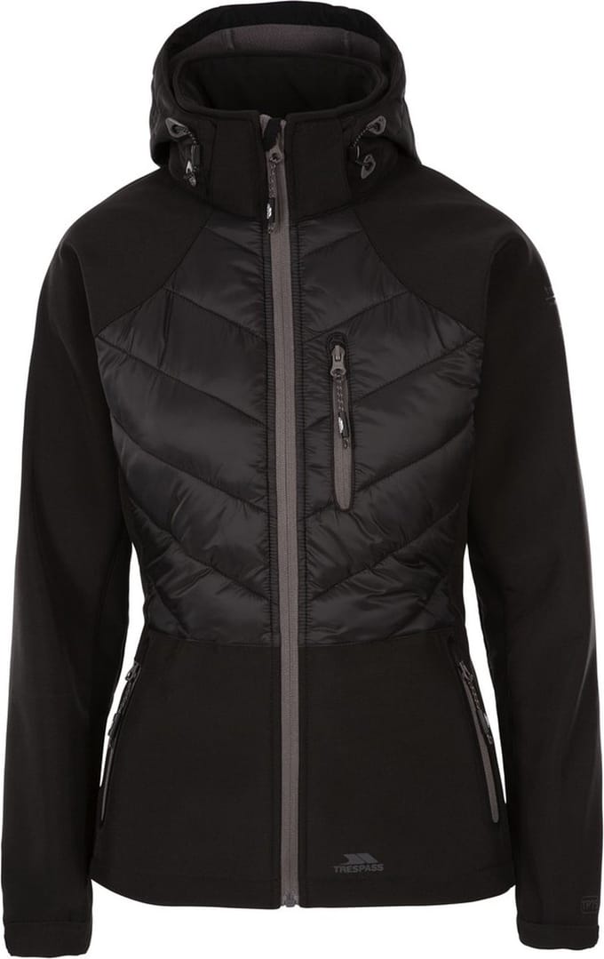 Trespass damesjas Elvira - Softshell voor dames Tp75 Zwart