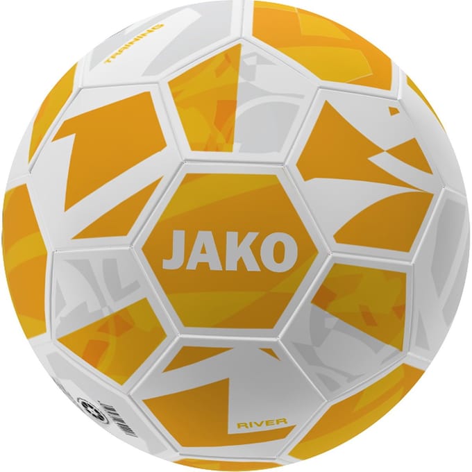 Jako River (Size 3) Trainingsbal - Wit / Geel | Maat: 3