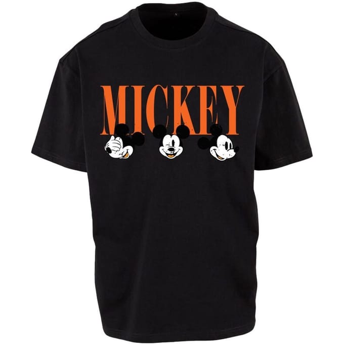 Mickey & Minnie Mouse - Disney T-shirt - Faces - S tot XL - zwart