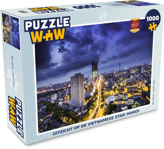 Puzzel Hanoi - Avond - Stad - Legpuzzel - Puzzel 1000 stukjes volwassenen