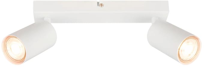 B.K.Licht - Opbouwspot - plafondspot - draaibaar spotjes - incl. EEK A lampen - warm wit licht - 25.5 cm - wit