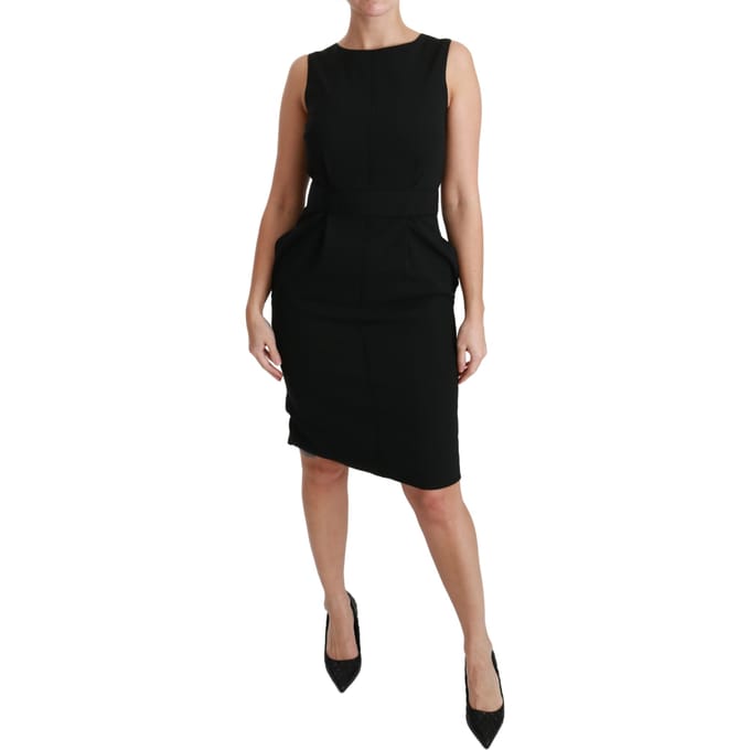 Dolce & Gabbana Dameszwarte Sheath Stretch Formele Jurk