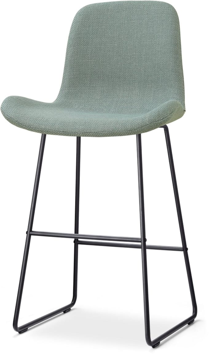 Nolon Nino-Fé barkruk saliegroen - zwart onderstel - 75 cm