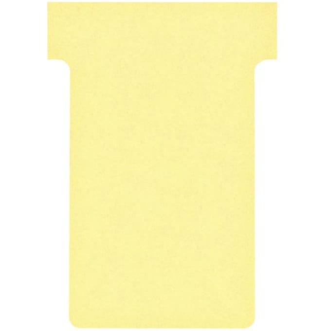 Nobo T-Cards Size 2 (Pack of 100) - Yellow