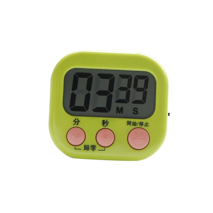 Multifunctionele Elektronische Timer Grote LED Display Leer Management Timer voor Werk StudieGroen black