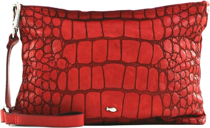CAMPOMAGGI Leren Schoudertas Centaurus Pochette Rosso Rood