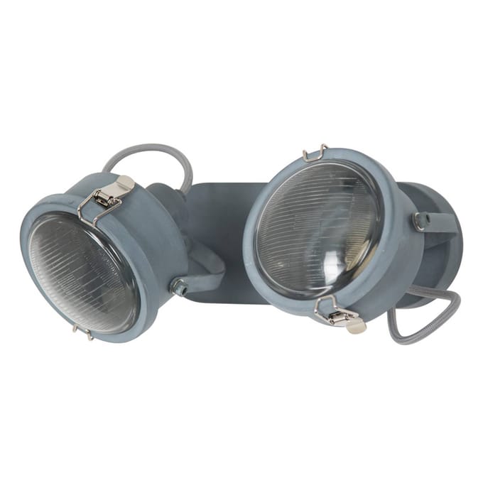 K.S. Verlichting 2-lamps Satellite wandlamp in grijs