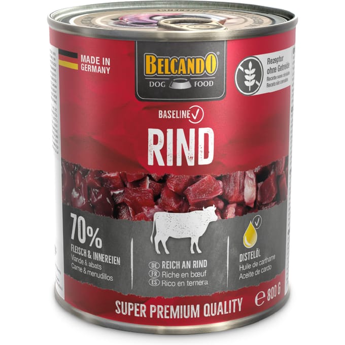 6x800g Belcando Baseline Rund nat hondenvoer
