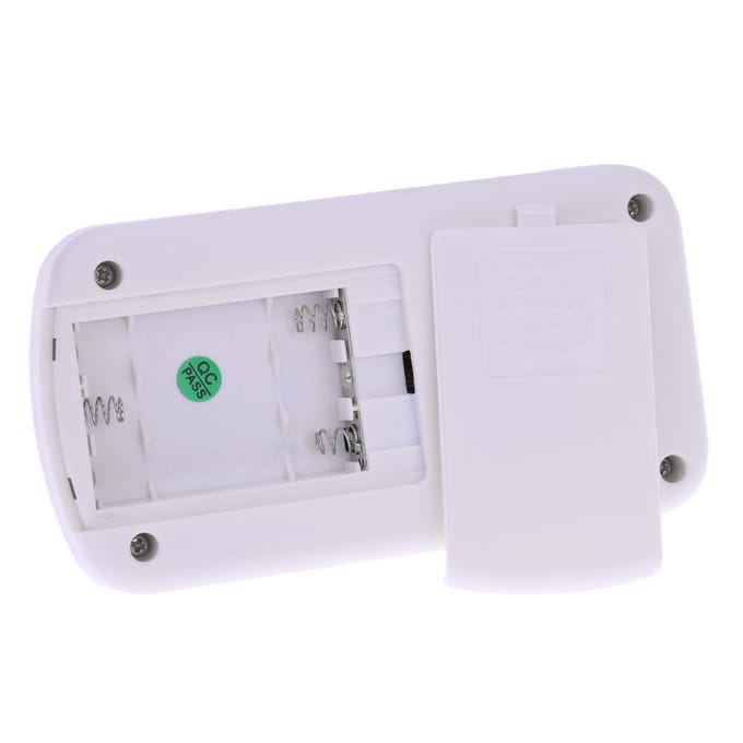 LCD CO Koolmonoxidedetector Vergiftigingsgas Waarschuwingsalarm Sensormonitor geel/wit