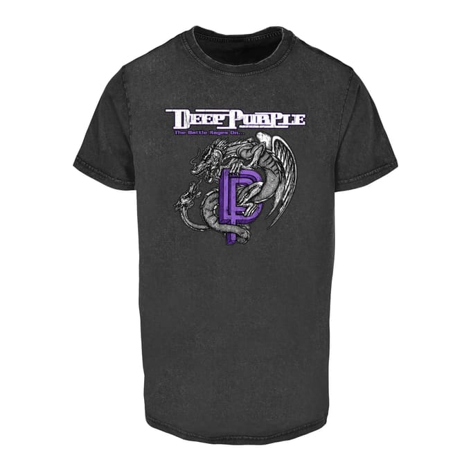 T-shirt Merchcode Deep Purple Dragon Acid Wash