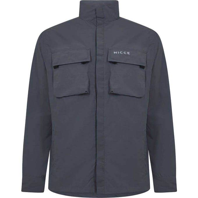 Nicce Heren Statlo Nylon Overhemd (Steenkool)