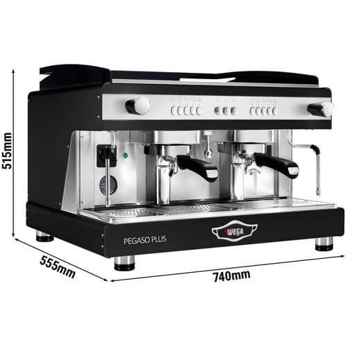 WEGA Pegaso Plus Espressomachine / Pistonmachine - 2 groepen - met melkopschuimer & heet water