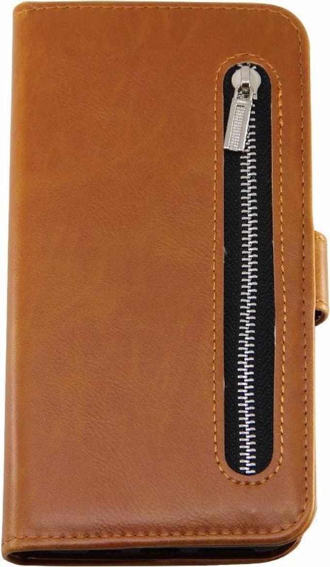 Rico Vitello Rits Wallet case voor iPhone 8 Bruin