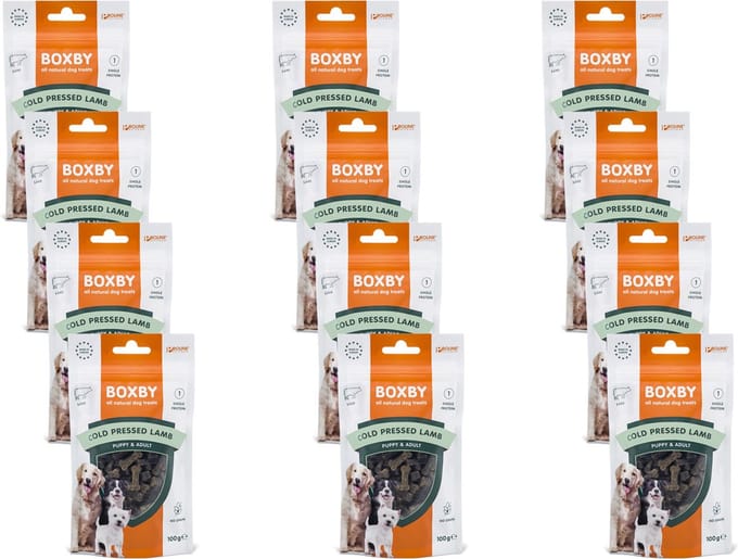 Boxby Grain Free 100 g - Hondensnacks - 12 x Lam Hypo-Allergeen