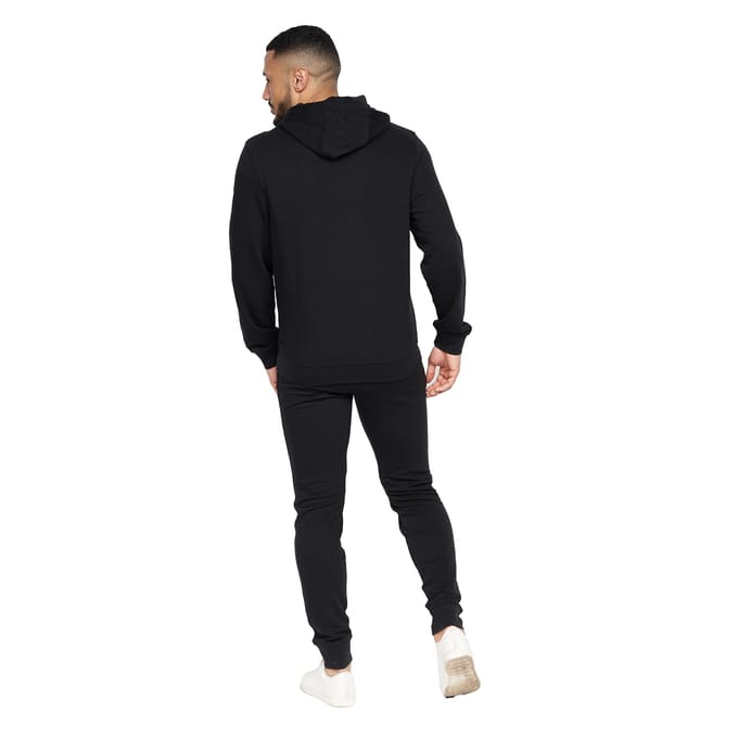 Crosshatch Heren Braxson Full Zip Hoodie (Zwart)