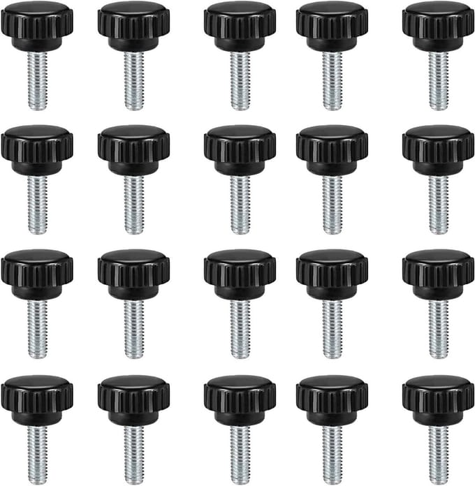 Set van 20 stuks Klemknoppen met M6 x 15mm Schroefdraad voor extra Grip.