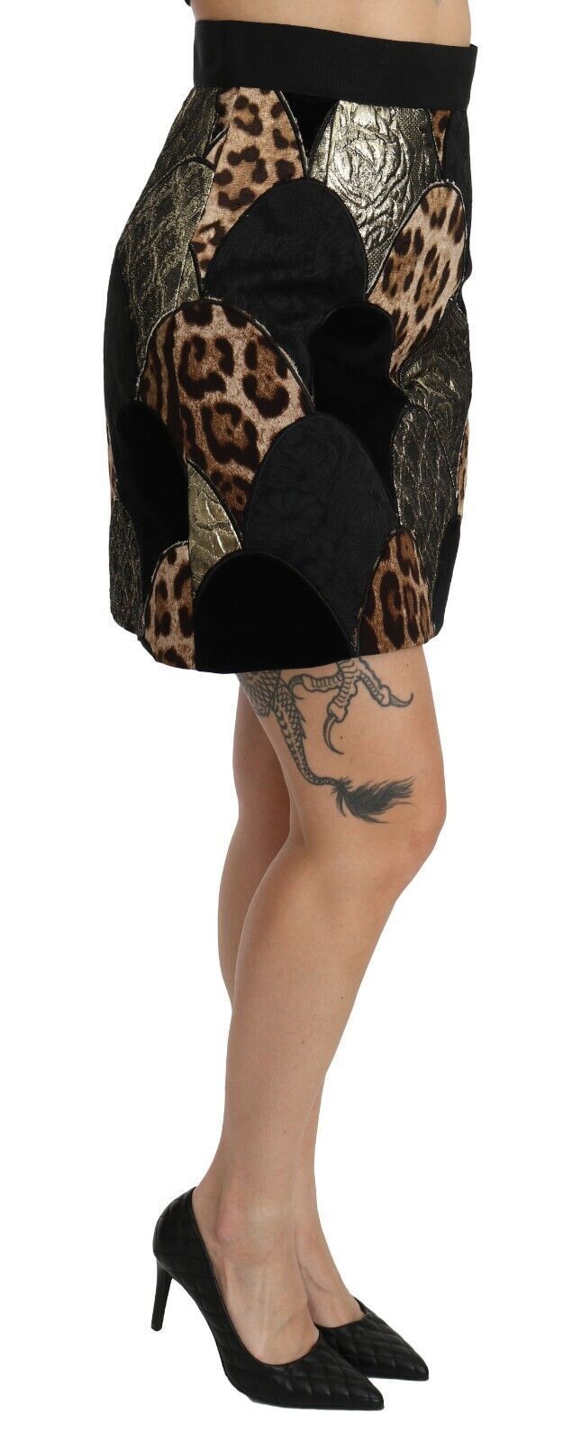Dolce Gabbana Mini Rok Patchwork Ontwerp