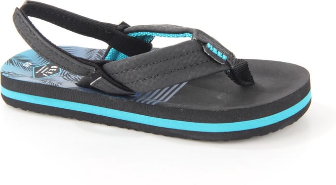 Reef Little Ahi Jongens Slippers - Aqua Palms - Maat 23/24
