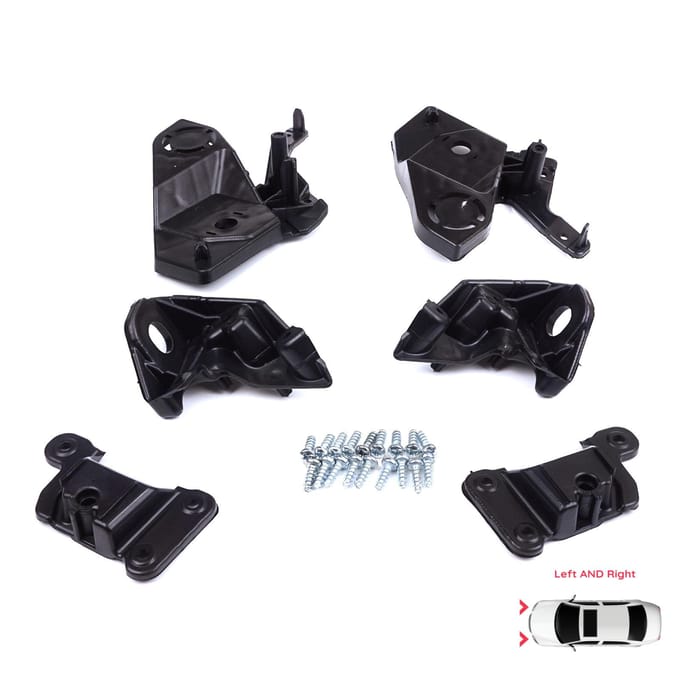 BHL581 Koplamphouder Montage Reparatiebeugel Tab Set Links Rechts voor Peugeot 208 e-208 MK2 P21 2008 e-2008 MK2 P24 2019-On