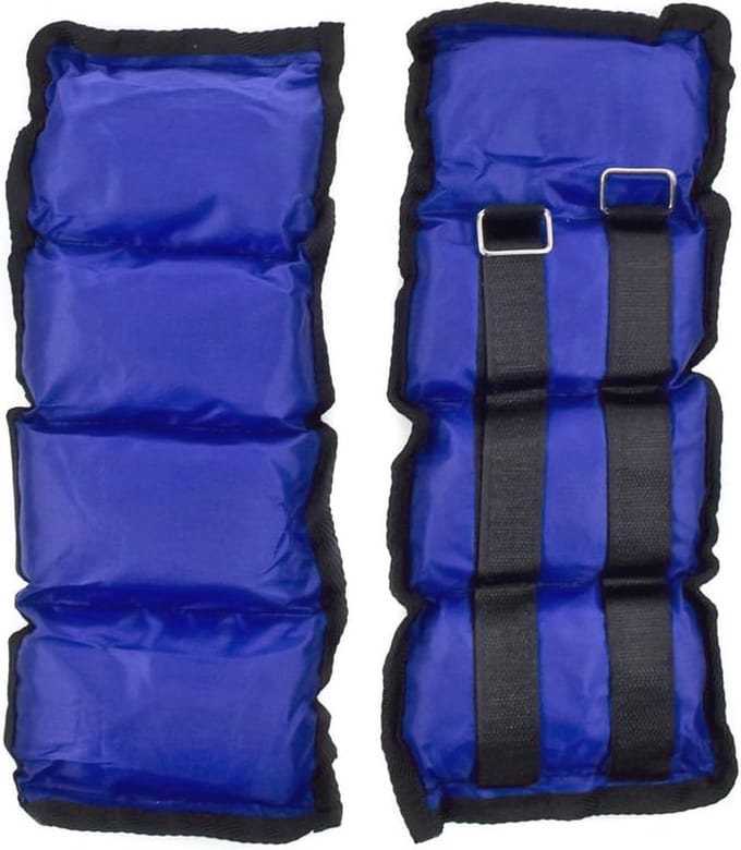 Gewichtsmanchetten voor armen en benen - 2 x 1,5 kg - Blauw