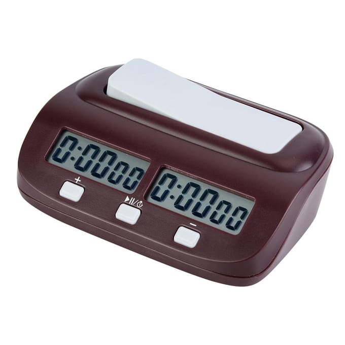 Schaklok Bordspel Set Timer Chinees Schaken Spellen Elektronische Calculagraaf black