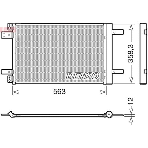 Condensator, airconditioning DENSO DCN21032