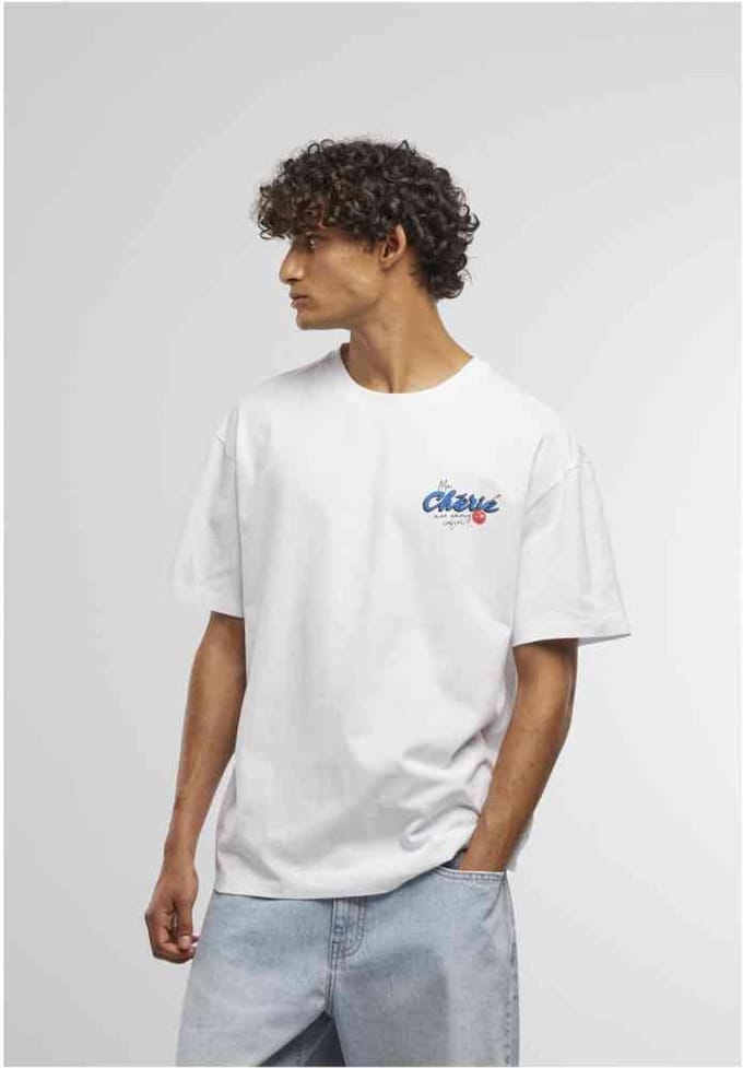 Mister Tee - Mon Amore Infini Oversize Heren Tshirt - XXS - Wit