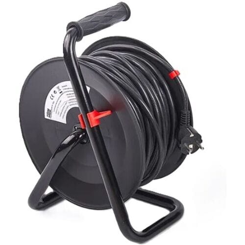 HBM 25 Meter Stroomhaspel, Kabelhaspel 3 x 1,5 mm
