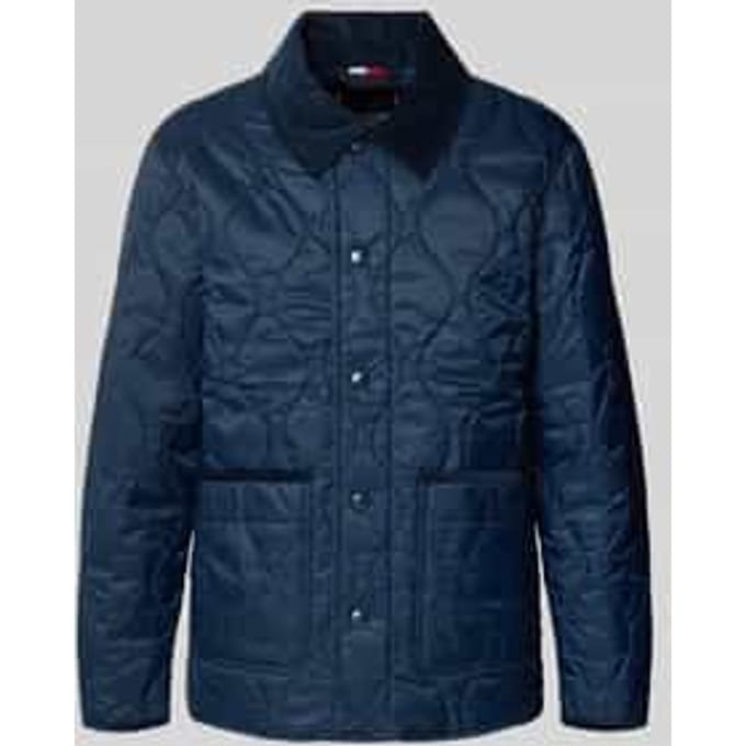 Regular fit gewatteerd jack met corduroy kraag