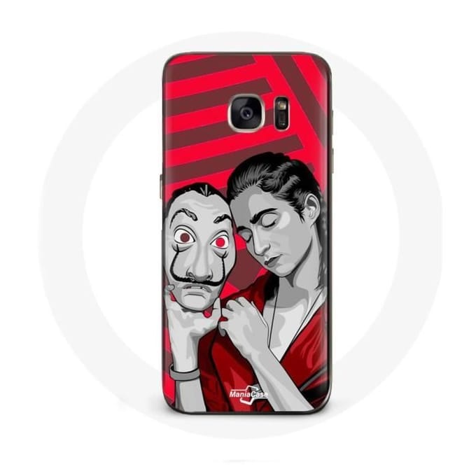Coque - La casa de papel - Samsung Galaxy S7 - Souple - Rouge - Protection