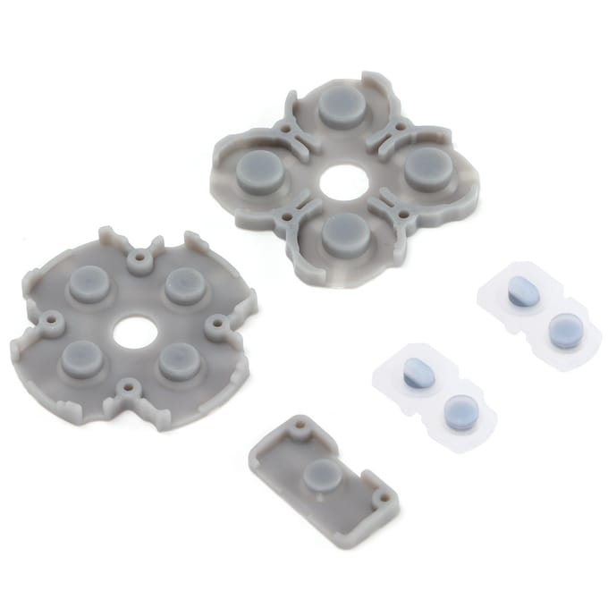 Controller Siliconen Geleidende Rubberen Pads Handvat Knoppen Reparatie Vervangingsonderdeel voor PS5 gray