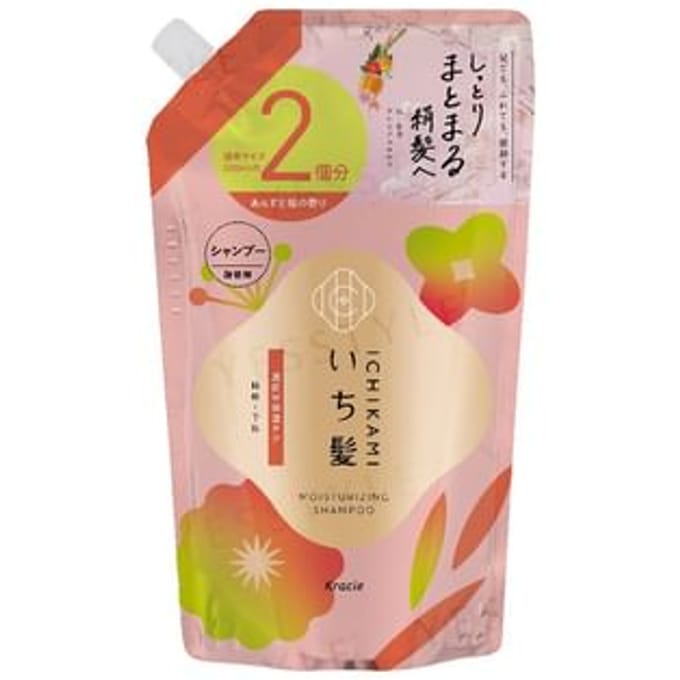 Kracie - Ichikami Moisturizing Shampoo Refill Jumbo 640ml