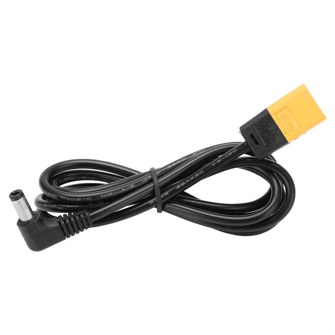 Câble d'alimentation XT60 pour lunettes FPV 122cm48in avec interface CC Cordon d'alimentation en cuivre black