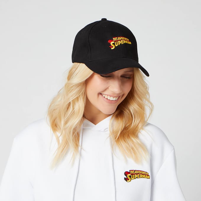 DC Superman Embroidered Cap - Black