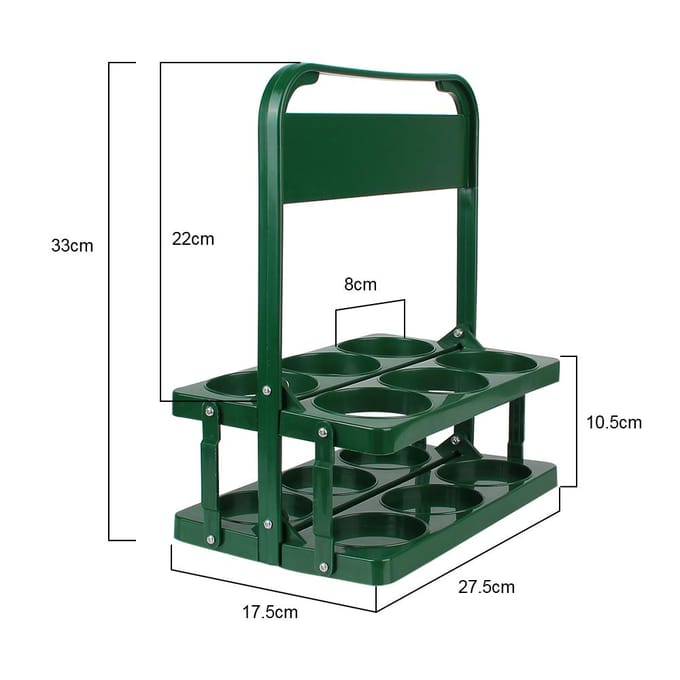 Durable pliable 6 Pack casier à vin tasse organisateur barre boisson affichage panier réutilisable boisson Caddy support bière bouteille transporteur vert