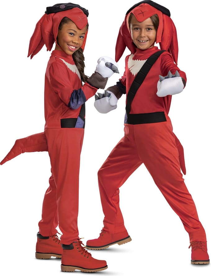 SONIC MOVIE 2, Knuckles Fancy Aankleden, Maat S (4-6 jaar), Jongens