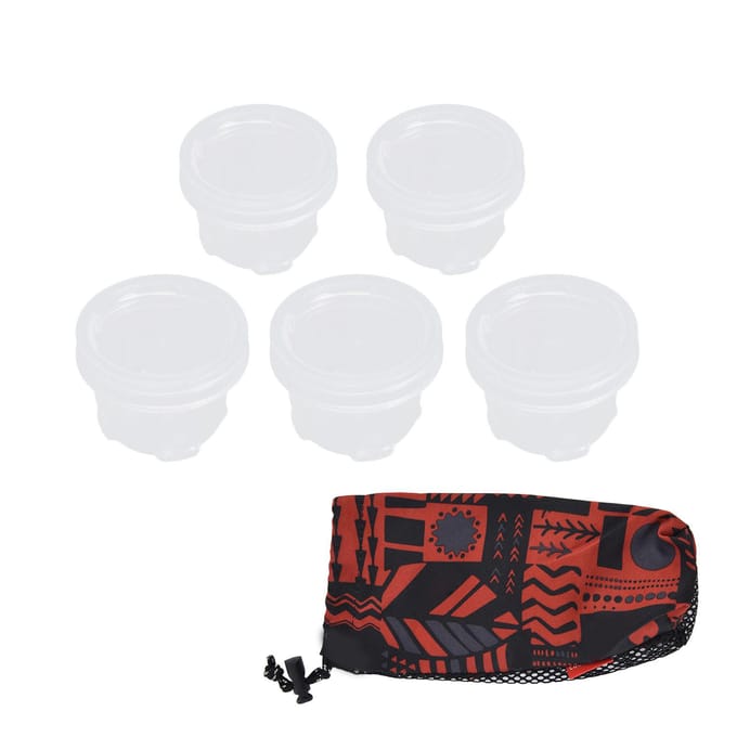 Kruidenbox Set Camping Kruidencontainers Draagbare Kruidenbox voor Buitenreizen Camping Picknick L(for 6.5-9kg) white
