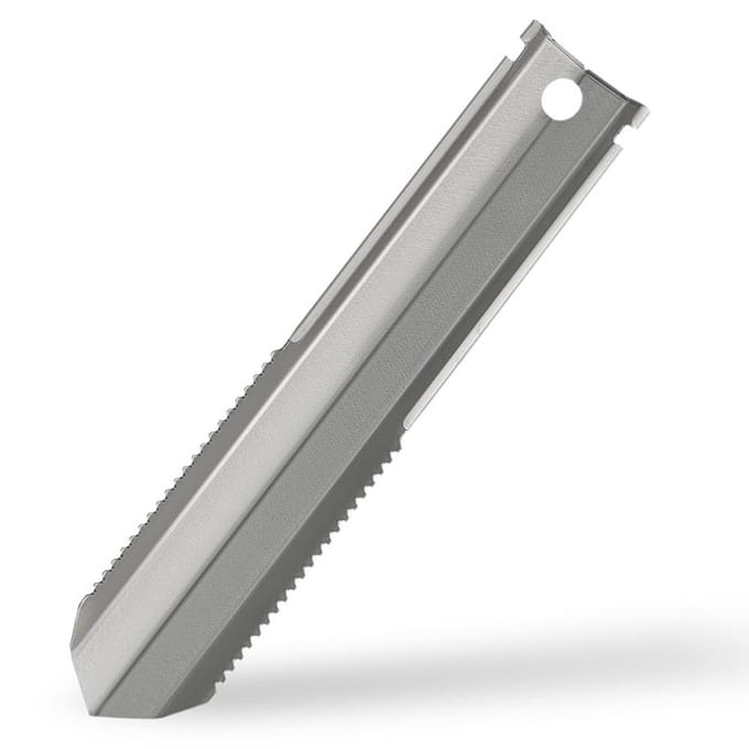 Multifunctionele kleine schop voor buiten, draagbare handschep, lichtgewicht titanium tuinschep, graven zilver