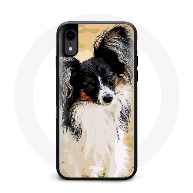 Coque Iphone X Chien Epagneul Nain Continental