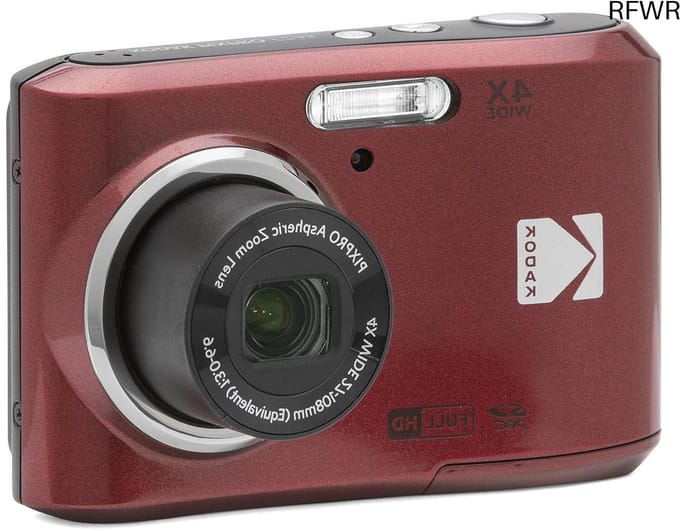 RFWR® Compactcamera met 16 MP en 4x Zoom - Rood