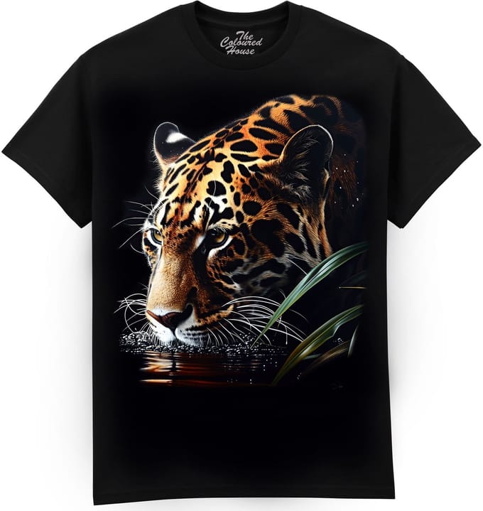 Luipaard Lurking Leopard The Coloured House T-shirt M