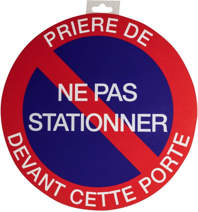 Exacompta 67102E Panneau ne pas stationner 30 cm FR
