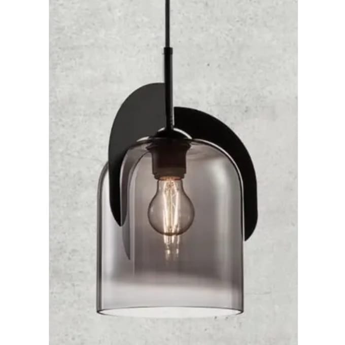 Nordlux Hanglamp Boshi Gerookt Glas ⌀19cm E27