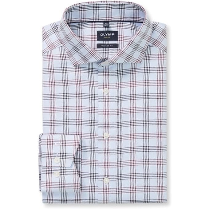 OLYMP Luxor Overhemd, Modern Fit, Royal Kent, Bleu