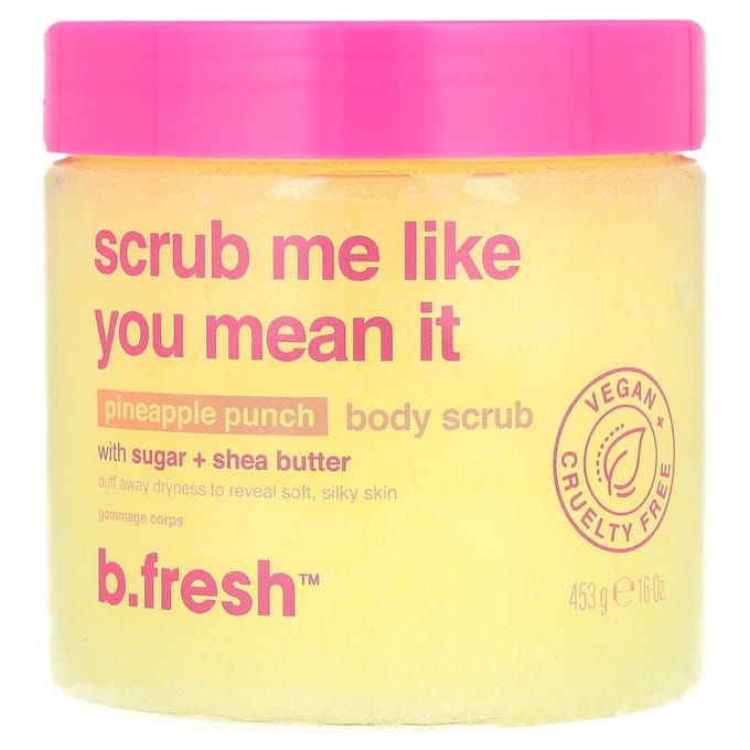 B.Fresh, Body Scrub Met Suiker En Shea Boter, Ananas Punch, 453G (16oz) beige