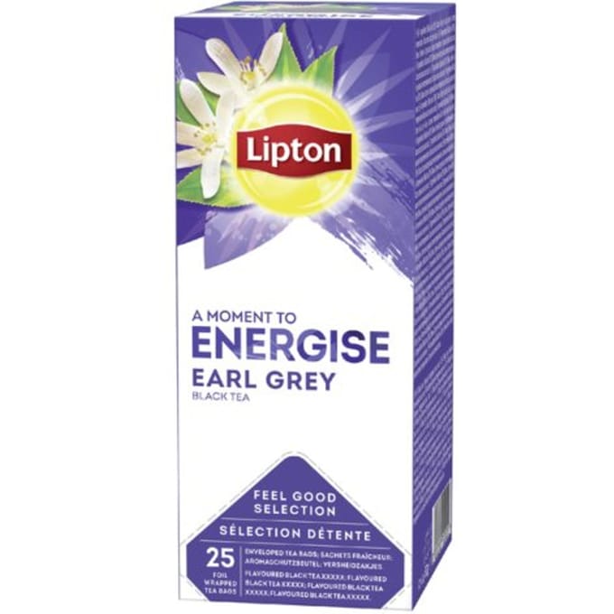 Lipton Energise Earl Grey Thee - doos 25 theezakjes